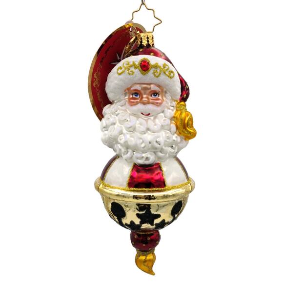 Christopher Radko Jingle All the Way Santa Claus Star Christmas Ornament 1021004 - Picture 1 of 9